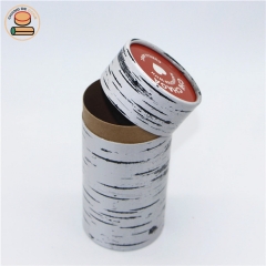 Custom print Cylinder packaging cardboard gift box packaging paper tube