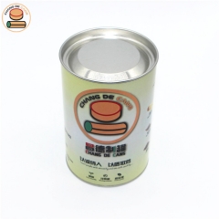 Food grade material for collagen powder packaging container cocoa powder paper tube packaging with tin lid