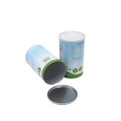 Biodegradable Airtight Food Grade Paper Rigid Tube Salt Packaging Cardboard Containers