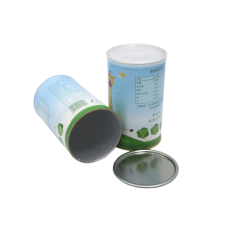 Biodegradable Airtight Food Grade Paper Rigid Tube Salt Packaging Cardboard Containers