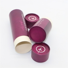 Round Cylinder Gift Box Tube Packaging Tea Biodegradable Cardboard Tube Packaging Paper Tube For Bottle