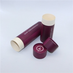 Round Cylinder Gift Box Tube Packaging Tea Biodegradable Cardboard Tube Packaging Paper Tube For Bottle