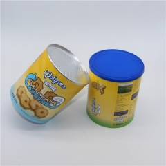 Aluminum Foil Inside Food Grade Paper Cylinder Box Packaging With Airtight System
