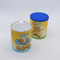 Aluminum Foil Inside Food Grade Paper Cylinder Box Packaging With Airtight System