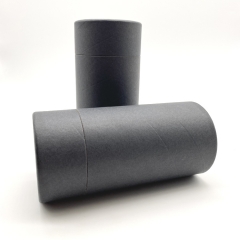 Custom round cylinder black candle jar and cardboard paper tube packaging tubes gift box