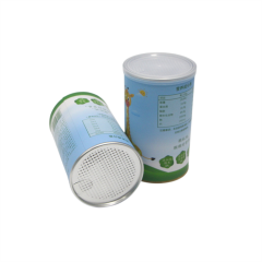 Custom Food Grade Free Sample Round Cardboard Tube Food Paper Cans Packaging Cylinder Box