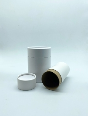 custom biodegradable cylinder food grade paper tube container coffee tea packaging box
