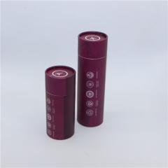 Custom paper cylindrical box essential oil deodorant container tube