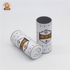 Cardboard box food grade paper spice canister tube packaging food grade paper tubes can with shaker lid