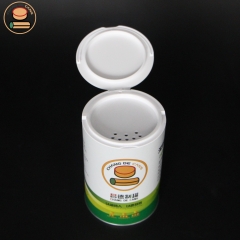 Composite Food Grade Baby Food Packaging Paper Cylinder Cans With Open Lid