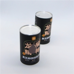 Custom tea paper tube food powder packaging round paper box