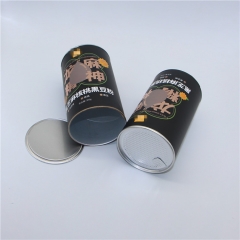 Custom tea paper tube food powder packaging round paper box