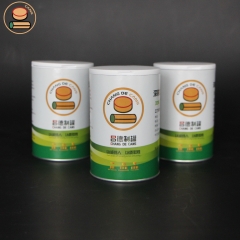 New Design Biodegradable Food Grade Cardboard Cylinder Paper Tubes Packaging With Open Lid For Coffee Powder