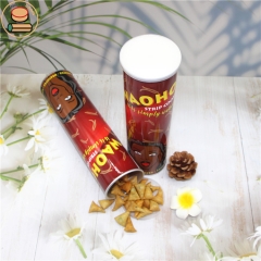 Paper tube packaging chips tube packaging puffs food popcorn potato chips airtight waterproof packaging