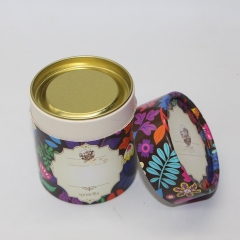 Double-Layer Cylinder Tea Food Coffee Drinks Push-Up Paper Packaging Gift Boxes Cardboard Paper Tube Box Containers