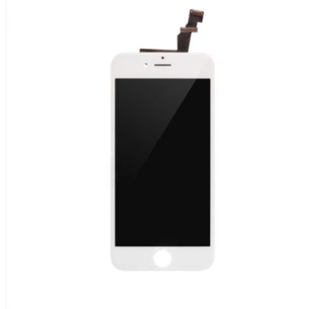 Para Apple iPhone 6 Pantalla LCD y ensamblaje de digitalizador con reemplazo de marco - Blanco / Negro - IVO