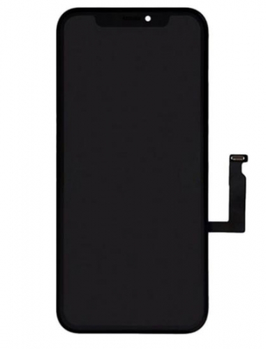 Para Apple iPhone XR Pantalla LCD y ensamblaje de digitalizador de pantalla táctil con reemplazo de marco - Negro - Ori