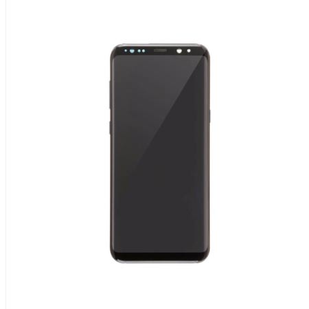 Para Samsung Galaxy S8 Plus Pantalla OLED y ensamblaje de digitalizador de pantalla táctil con reemplazo de marco - Negro