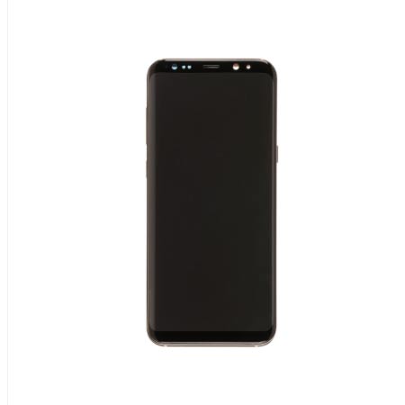 Para Samsung Galaxy S8 Plus G955 Pantalla LCD y ensamblaje de digitalizador de pantalla táctil con reemplazo de marco - Púrpura - Ori