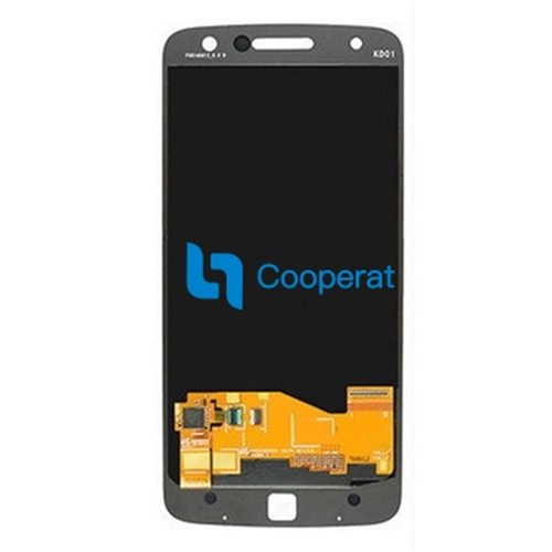 Adecuado para el reemplazo de la pantalla LCD y los componentes del digitalizador Moto Z XT1650-negro -ori