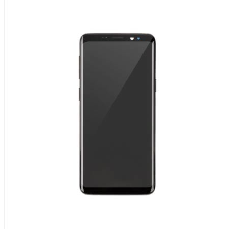 Para Samsung Galaxy S9 Pantalla LCD y ensamblaje de digitalizador de pantalla táctil con reemplazo de marco - Negro