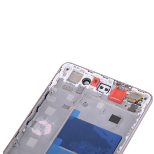 Para Huawei Ascend P8 Lite Conjunto de pantalla LCD y digitalizador con reemplazo de marco - Blanco - Ori