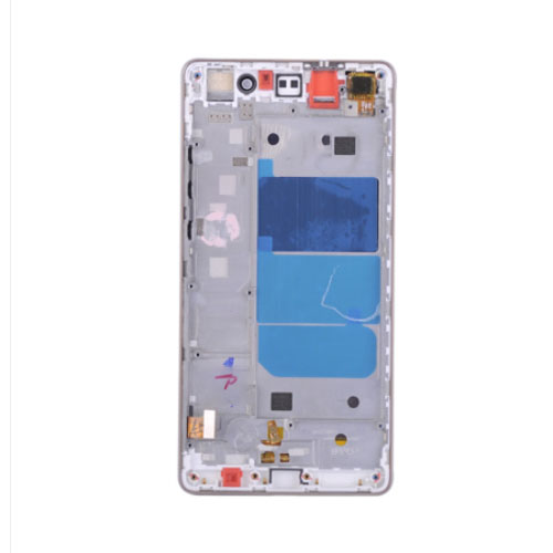 Para Huawei Ascend P8 Lite Conjunto de pantalla LCD y digitalizador con reemplazo de marco - Blanco - Ori