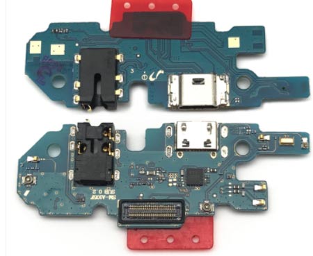 Para Samsung Galaxy A10 A105 A105F Puerto de carga USB Placa de conector de base Flex Cable Repair Part-Ori