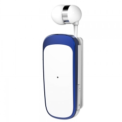Clip para auriculares de negocios con auriculares Bluetooth inalámbricos retráctiles K52