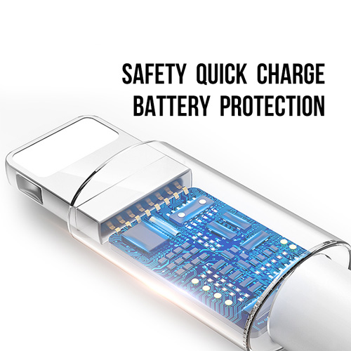 Para iphone USB a Lightning Smart chip Cable de carga rápido y seguro 1 metro