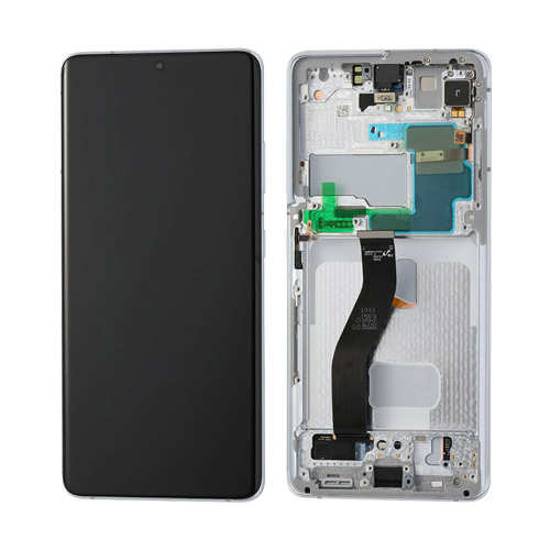 Para Samsung Galaxy S21 Ultra G998N Series Pantalla LCD y ensamblaje de digitalizador con reemplazo de carcasa frontal