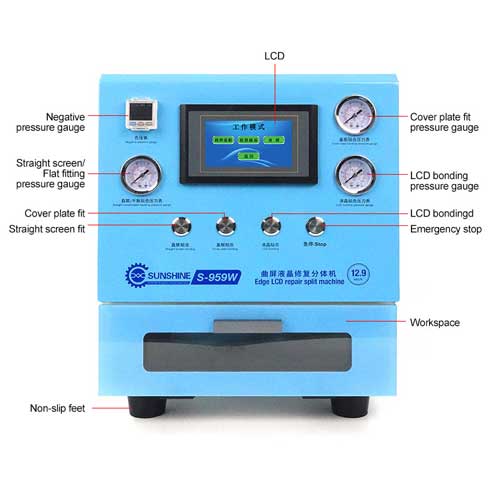 SUNSHINE CURVED LCD REPAIR SPLIT MACHINE S-959W