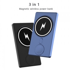 3 in 1 magnet wireless power bank
