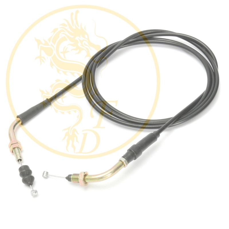 Throttle Cable For 139Qmb Gy6 50cc Chinese Scooter Moped Bent Ends