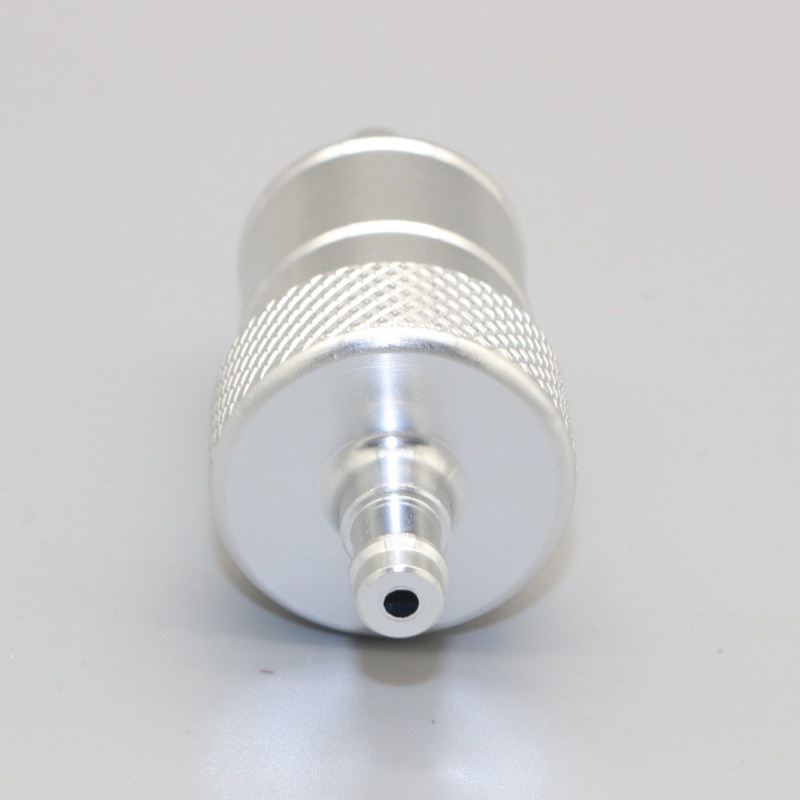 Universal 1/4''6mm Inline Gas Fuel Filter for Motorcycle Dirt Bike ATVSilver - Silver