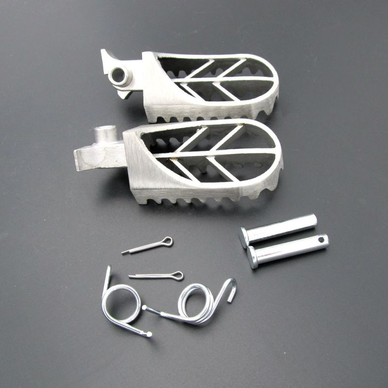 Stainless Steel Motorcycle Footpegs Foot Pegs Rest For Pit Dirt Motor Bike Pitster Pro XR50 CRF50 CRF70 SSR Thumpstar Motocross