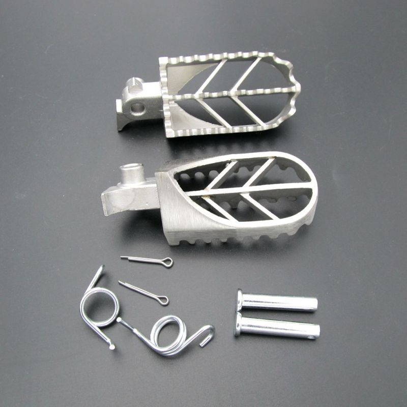 Stainless Steel Motorcycle Footpegs Foot Pegs Rest For Pit Dirt Motor Bike Pitster Pro XR50 CRF50 CRF70 SSR Thumpstar Motocross