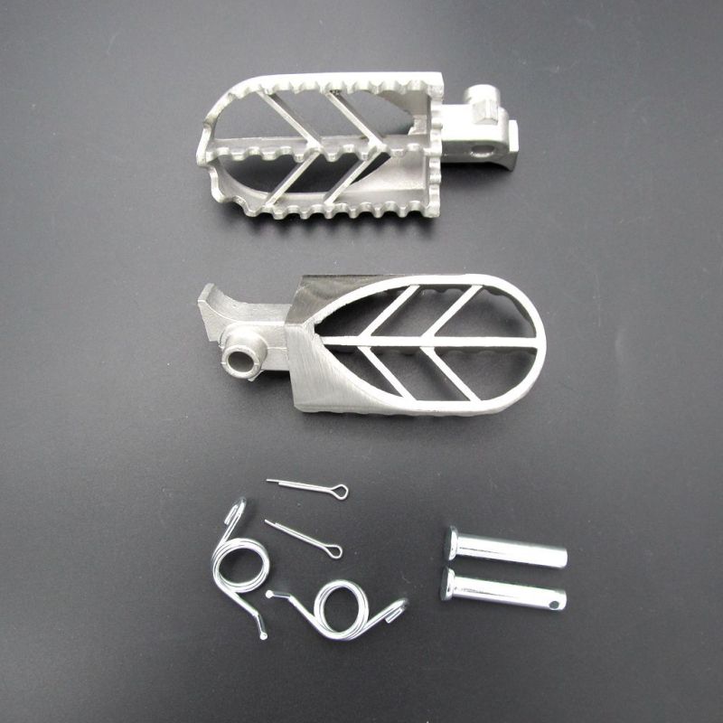 Stainless Steel Motorcycle Footpegs Foot Pegs Rest For Pit Dirt Motor Bike Pitster Pro XR50 CRF50 CRF70 SSR Thumpstar Motocross