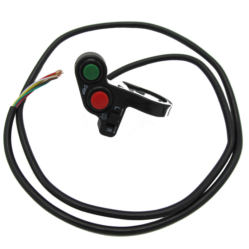 Universal 7/8&quot; Handlebar Turn Signal Light &amp; Horn Switch Button for Spotlight Scooter Electrombile Moped