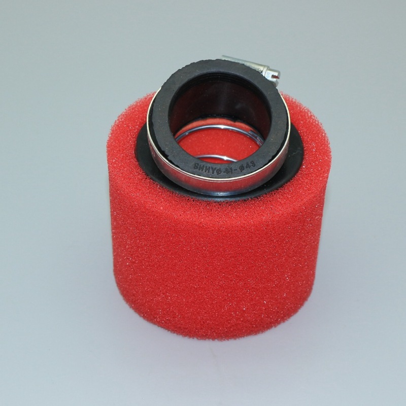 Bend Elbow Neck Foam Air Filter Sponge Cleaner Moped Dirt Pit Bike Motorcycle RED Kayo BSE (42mm)