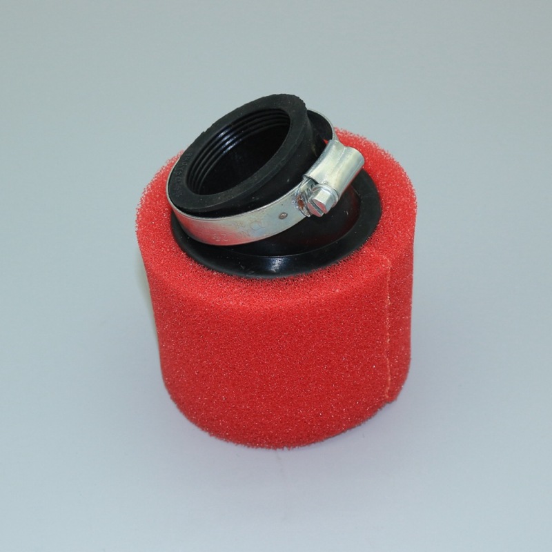 Bend Elbow Neck Foam Air Filter Sponge Cleaner Moped Dirt Pit Bike Motorcycle RED Kayo BSE (42mm)