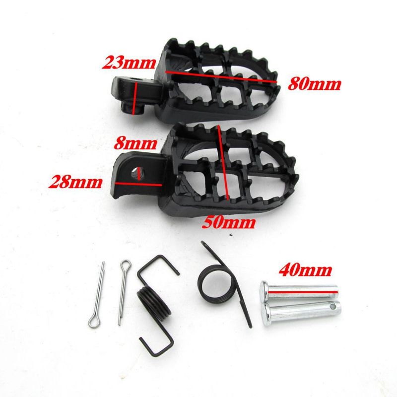 Aluminium Footpegs Footrest Foot Pegs For XR50R CRF50 CRF70 CRF80 CRF100F Dirt Pit Bike Motorcycle Motocross