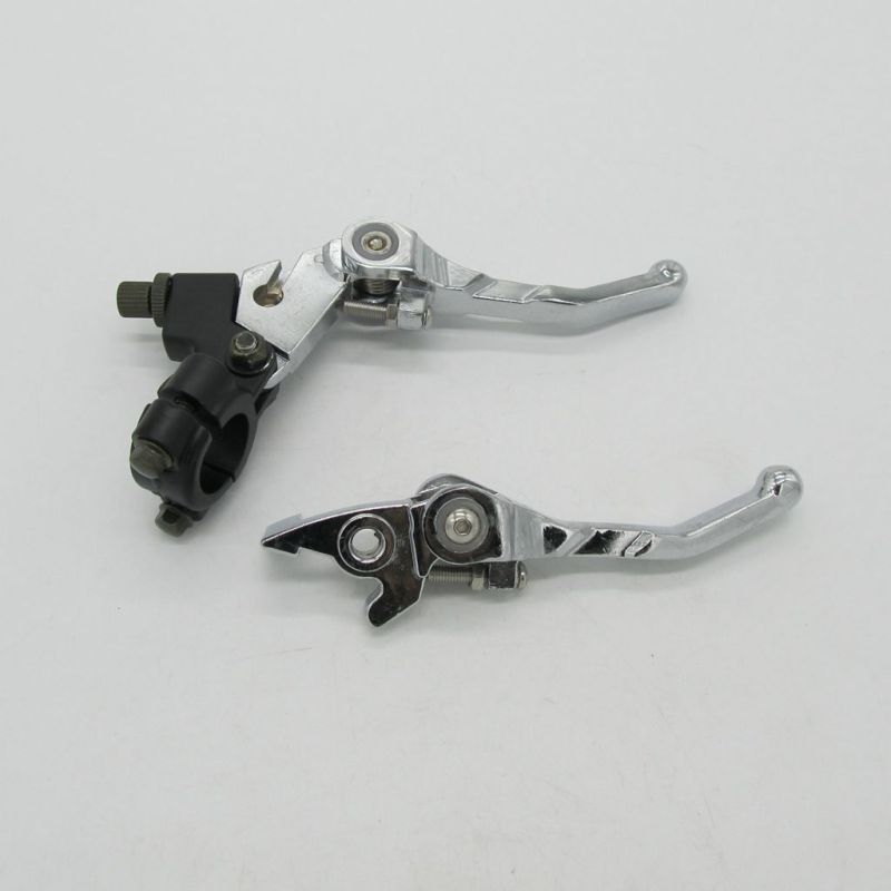 7/8&quot; FOLDING BRAKE CLUTCH LEVER SET SDG SSR 70 110 107 125 PIT BIKE I LV03+LV04