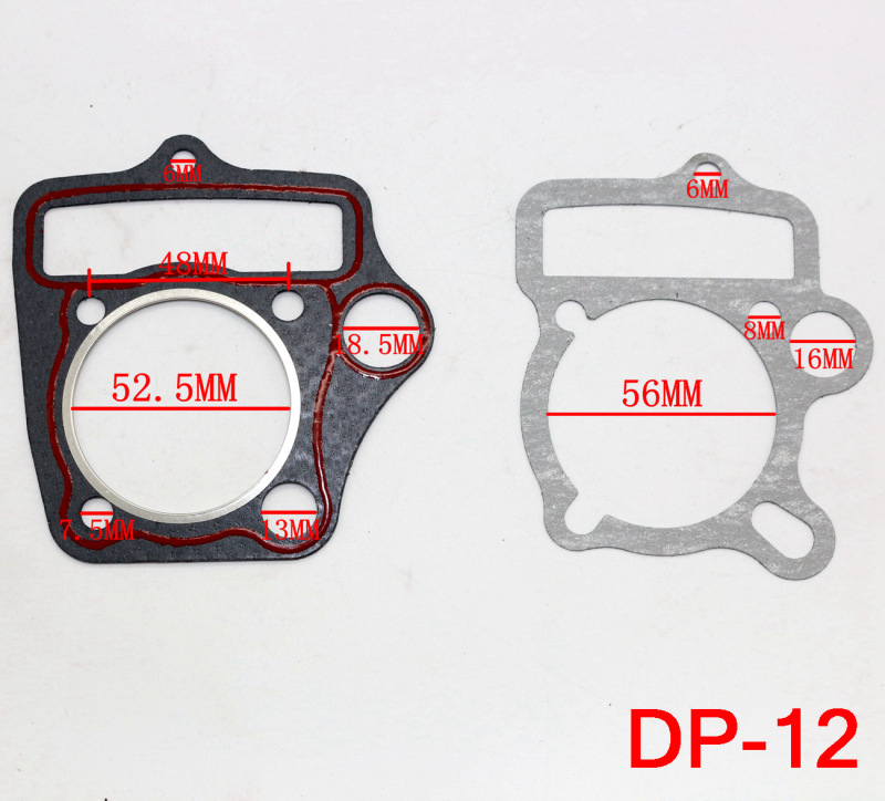 CYLINDER GASKET FOR 110cc Honda E22 Chinese ATV QUAD 52.4mm Horizontal Engine