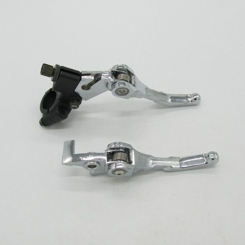 7/8&quot; FOLDING BRAKE CLUTCH LEVER SET SDG SSR 70 110 107 125 PIT BIKE I LV03+LV04