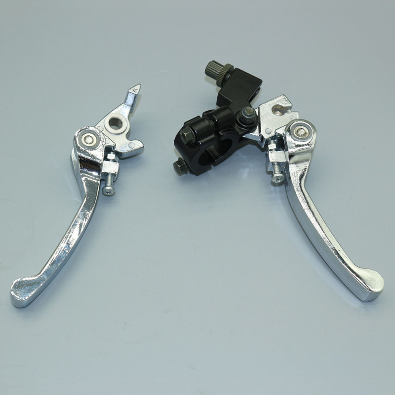 7/8&quot; FOLDING BRAKE CLUTCH LEVER SET SDG SSR 70 110 107 125 PIT BIKE I LV03+LV04