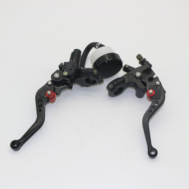 Motorcycle 7/8&quot; 22mm Clutch Brake Levers Master Cylinder Reservoir Set for Yamaha YZF R1 R6 1999-2015 R6S 2006-2009 FJR1300 2004-2005 WR450F 2009 Blac