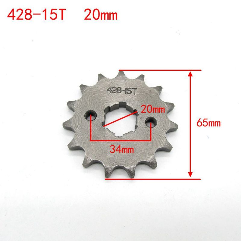 15 Teeth 428 20mm Chain Front Sprocket Cog PIT TRAIL QUAD DIRT BIKE ATV Buggy