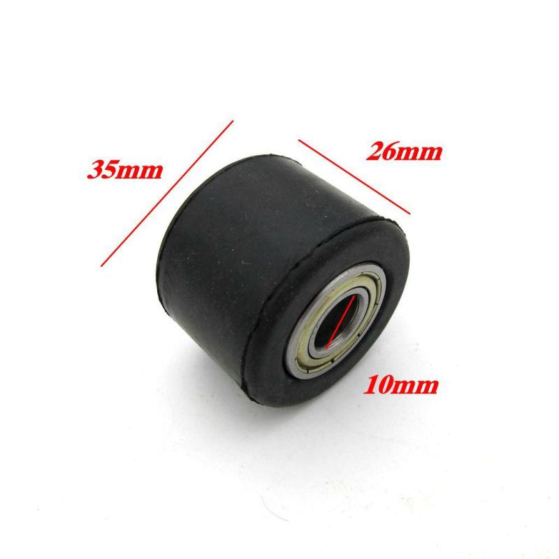 8mm Motorcycle Dirt Bike Chain Roller Tensioner Pulley Wheel Guide Black AP