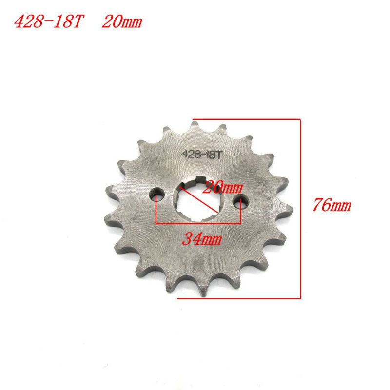 45# 428 18-Tooth 20mm Engine Sprocket for ATV, Dirt Bike &amp; Go Kart